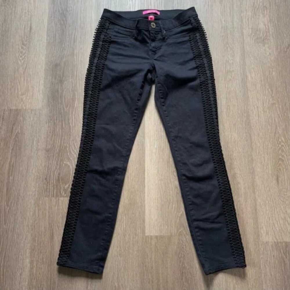 Lilly Pulitzer South Ocean Skinny Jeans Black Onyx size 4 - Picture 6 of 7